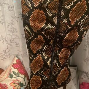 Snake skin boots